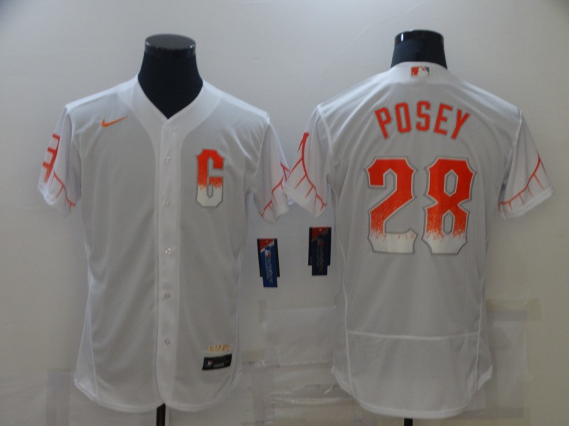 Giants 28 Buster Posey White Nike 2021 City Connect Flexbase Jersey,We sell and wholesale Giants 28 Buster Posey White Nike 2021 City Connect Flexbase Jersey on line form chian!
